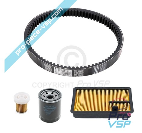 KIT Wartung mit Gürtel für Aixam 500.4 500.5 A721 A741 A751 City Crossline Roadline Scouty Mega 2