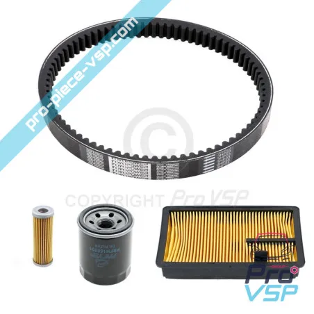 Kit entretien avec courroie pour Aixam A540 400it 400 e/s/l/sl