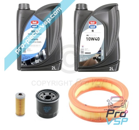 Kit entretien pour moteur Yanmar bicylindre et filtre à air rond