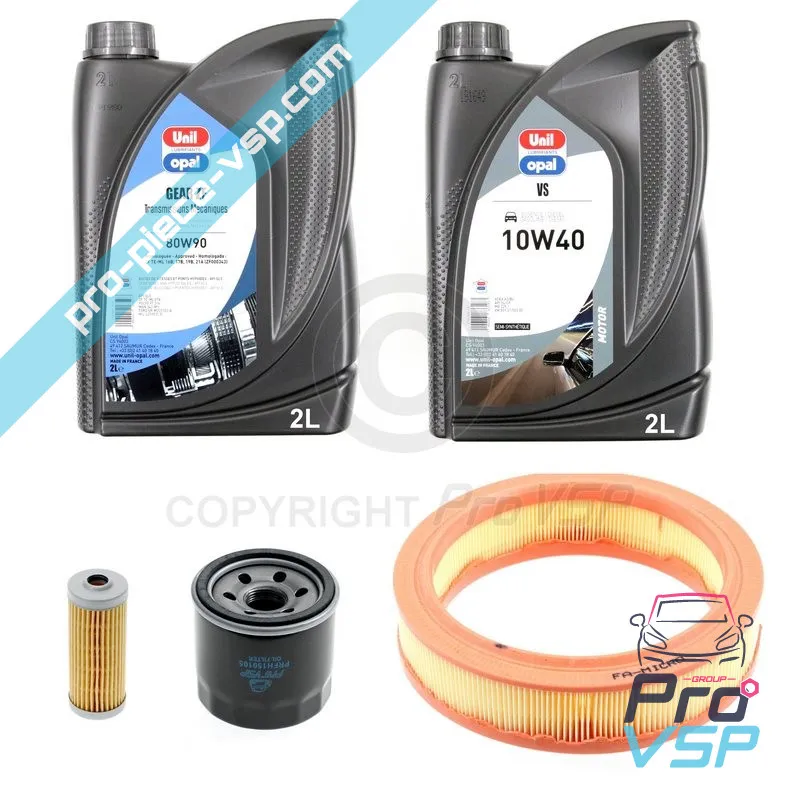 Kit entretien pour moteur Yanmar bicylindre et filtre à air rond