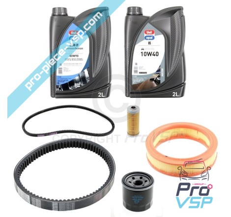 KIT Wartung mit Gürtel für bellier opale divane jdm titane albizia Abaca-Motor yanmar