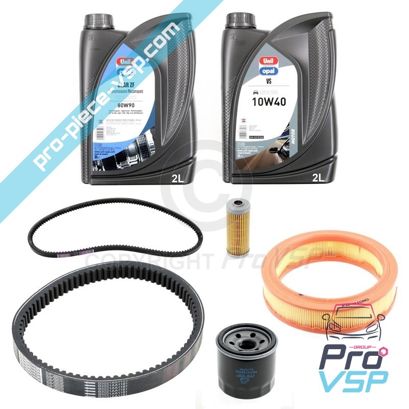 KIT Wartung mit Gürtel für bellier opale divane jdm titane albizia Abaca-Motor yanmar