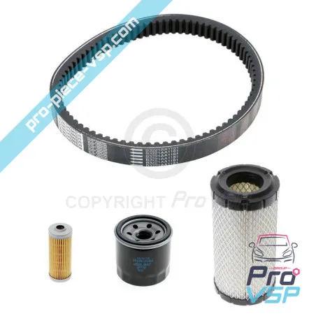 Kit de mantenimiento con correa para microcar mc1 mc2 chatenet barooder motor yanmar