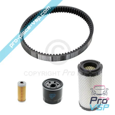 Kit entretien avec courroie pour microcar mgo moteur yanmar