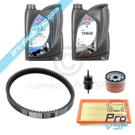 Kit entretien avec courroie pour ligier nova be two xpro