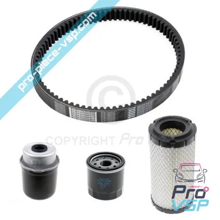 Kit maintenance with belt for Ligier Microcar Dué Chatenet Grecav Bellier
