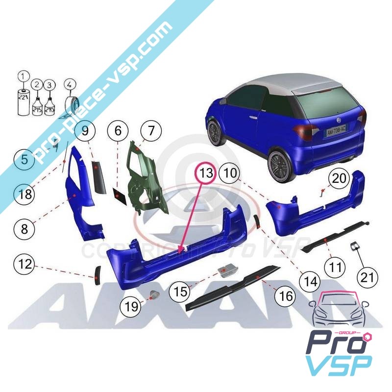 Rear bumper