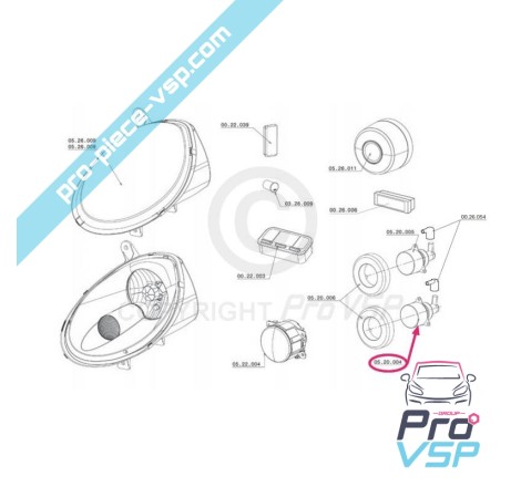 Rear fog light