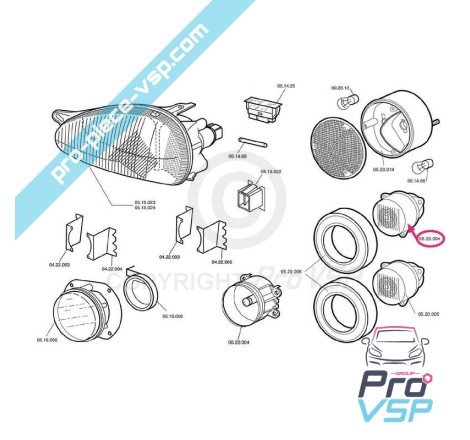 Rear fog light