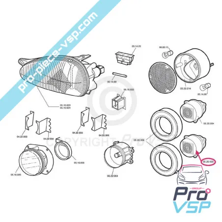 Inversare pentru Chatenet Speedino , CH26 , CH28 , CH30 , CH32 , Sporteevo , Pick-up , Microcar M8 , Mgo 3 , F8C , Ligier JS RC