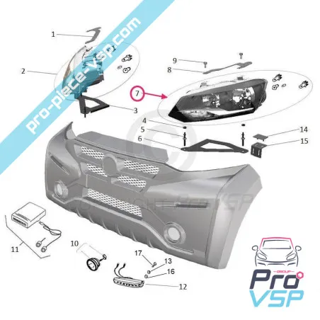 Left lighthouse for Casalini M14