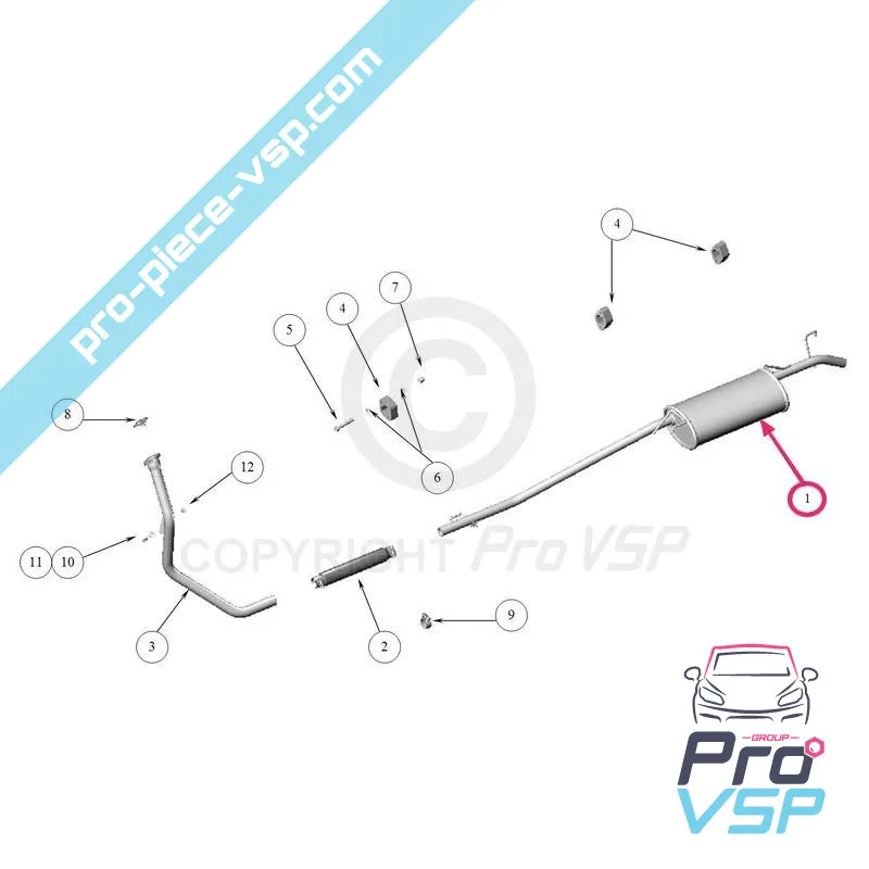 Scarico per Ligier Nova (2a modifica)