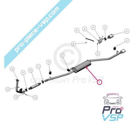 Escape silencioso para Ligier Xtoo R , Rs, Optimax II e Microcar Cargo