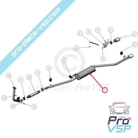 Escape silencioso para Ligier Xtoo R , Rs, Optimax II e Microcar Cargo