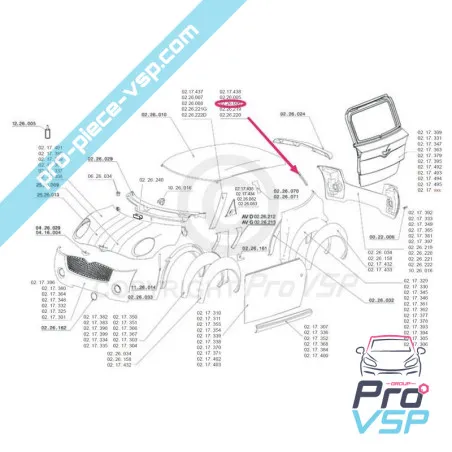 Cantidad de vidrio trasero trasero brillante custodio Chatenet CH26 , CH28 , CH30
