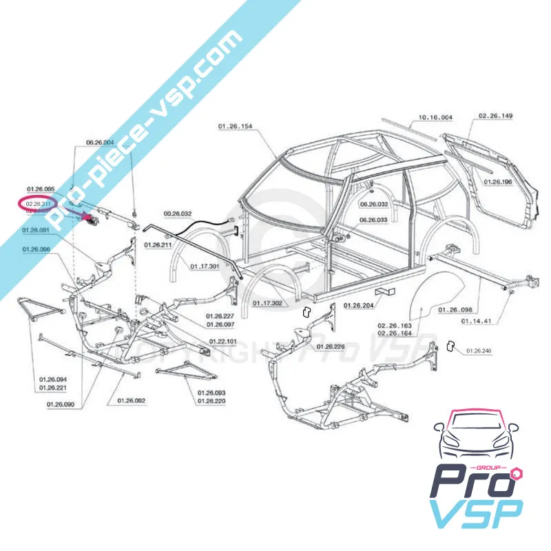 Hood-Lock für Chatenet CH26 , CH28 , CH30 , CH32 , Sporteevo , Pick-up
