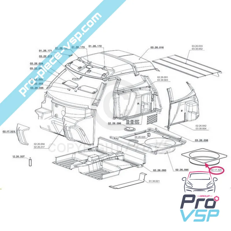 Safe floor reinforcement for Chatenet CH26 , CH28 , CH30