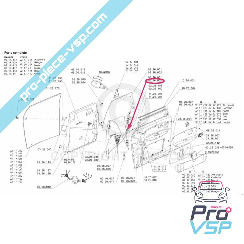 Rechter elektrischer Glashub für Chatenet CH26 , CH28 , CH30 , CH32 , Pick-up , Sporteevo