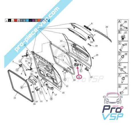 Bloqueio de bagageira original para Chatenet Microcar Jdm