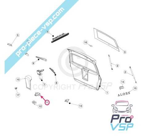 Bloqueio de bagageira original para Chatenet Microcar Jdm