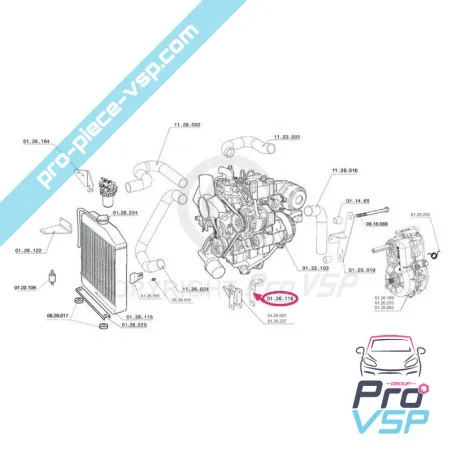 Suport pentru cabluri invertor pentru Chatenet CH26 , CH28 , CH30 , CH32 , Pick-up , Sporteevo