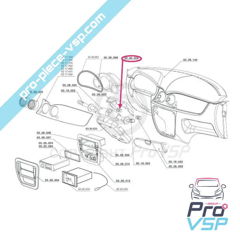 Interrupteur de verrouillage des portes pour Chatenet CH26 , CH28 , CH30 , CH32 , Pick-up , Sporteevo