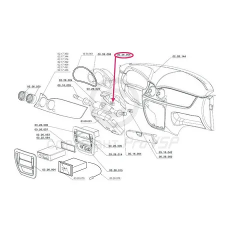 Oven lukituskytkin Chatenet CH26 , CH28 , CH30 , CH32 , Pick-up , Sporteevo