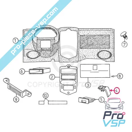 Glove box lock for Aixam