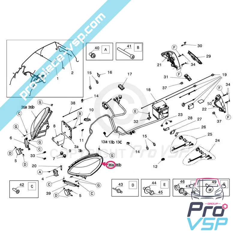 Fondo negro estrella izquierdo para Ligier ixo , js50 , js50l