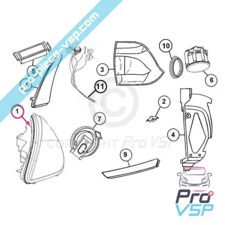 Fondo negro estrella izquierdo para Aixam City , Roadline , Crossline , Scouty , Crossover , GTO , Impulsion