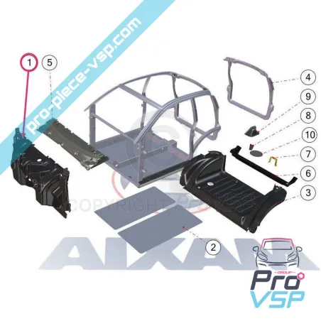 Tablier avant pour Aixam Impulsion Vision