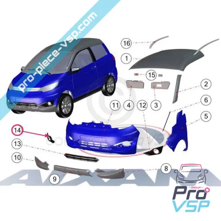 Anti Fog Entourage för Aixam Vision
