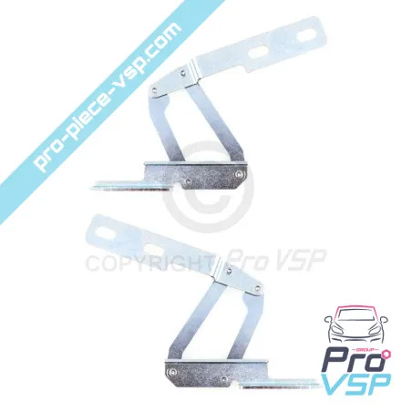 Adaptable hood hinges for Ligier Nova