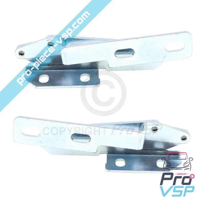 Adaptable hood hinges for Ligier Nova