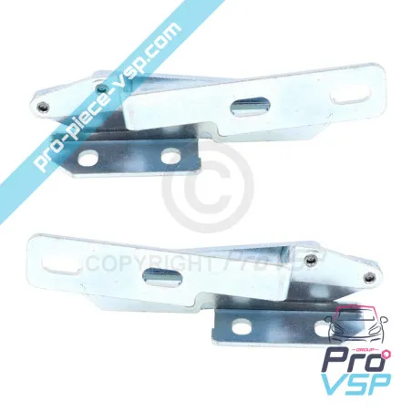 Adaptable hood hinges for Ligier Nova