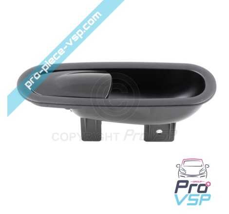 Mango de puerta interior negro