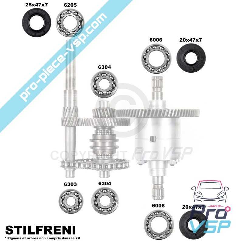 Kit di riparazione della scatola Stilfreni