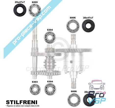 Kit riparazione box Stilfreni