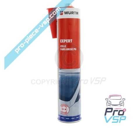 Glue with windshield or bodywork