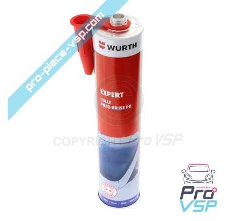 Glue with windshield or bodywork
