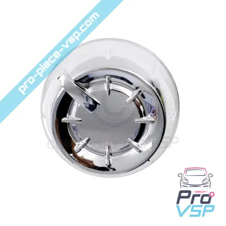 Lateral chrome ventilation button origin for Aixam