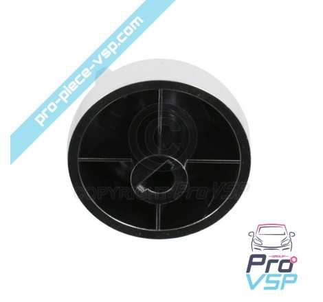 Bouton de ventilation chromé central origine pour Aixam