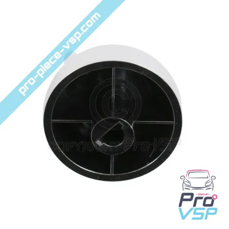 Botón central de ventilación cromo para Aixam