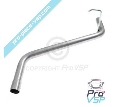 Rear exhaust pipe