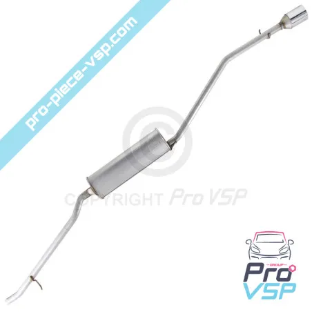 Silent exhaust for Ligier Xtoo R , RS, Optimax II and Microcar Cargo