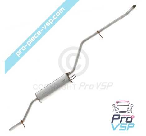 Echappement silencieux pour Ligier Ixo avec moteur Lombardini LGW 502 Progress ou LGW 523 MPI