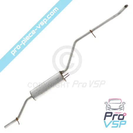 Echappement silencieux pour Ligier Ixo avec moteur Lombardini LGW 502 Progress ou LGW 523 MPI