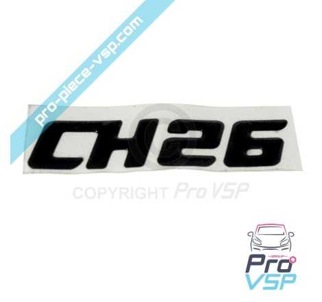 Logo adhésif CH26 noir pour Chatenet CH26