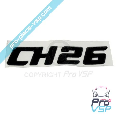 Logo adeziv CH26 negru pentru Chatenet CH26