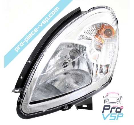 Left headlight (chrome bottom)